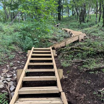 急降下の後は…もちろん急登〜👣⸒⸒