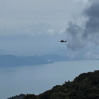要救者かと思ったが、しばらくホバリングした後違うところへいった。
なんだったんだろうか？