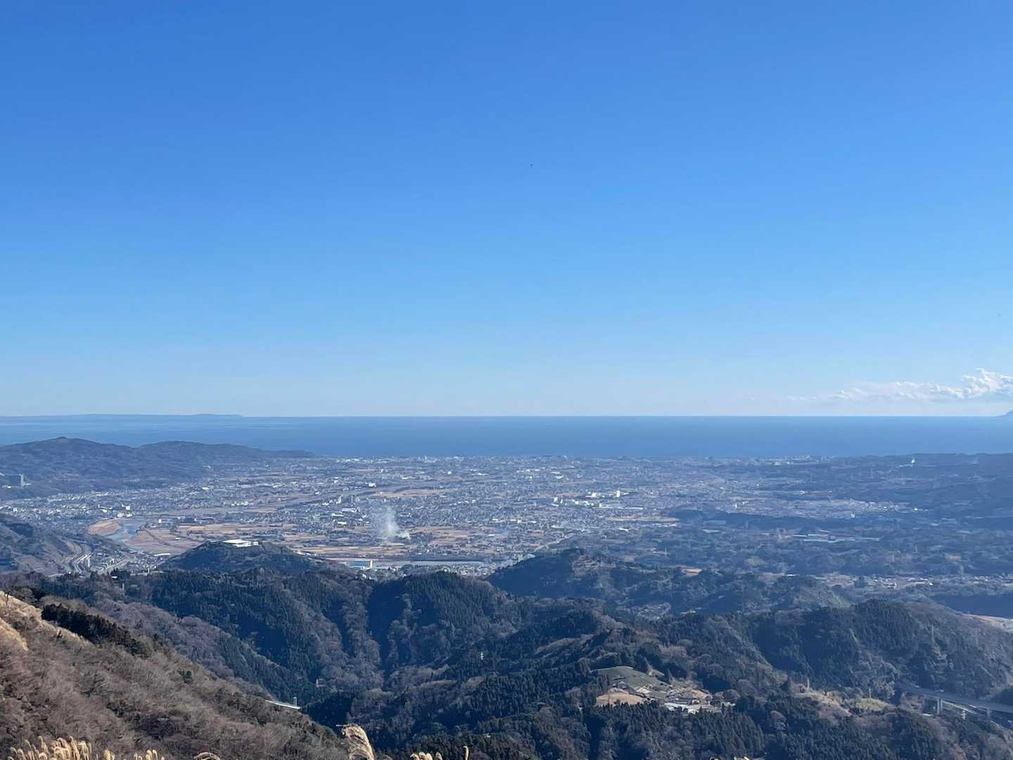 神奈川の山は海が見えるのが良いですね〜