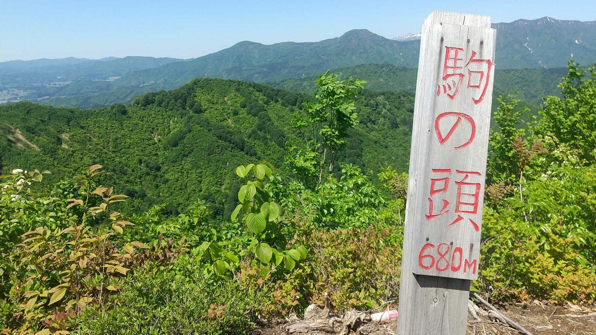 今回のピークの中で
一番高い駒の頭６８０m