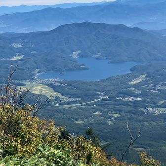 どこの湖だろう？と悩んで地図を見たら、何のことはない野尻湖か