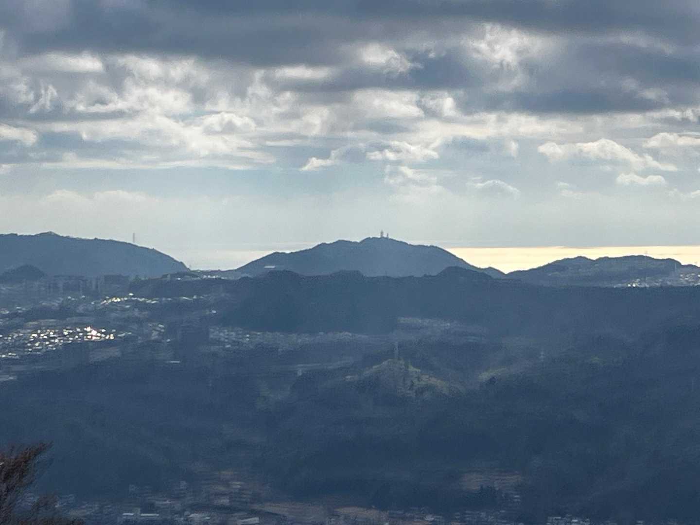 ここからの眺めを見ながら