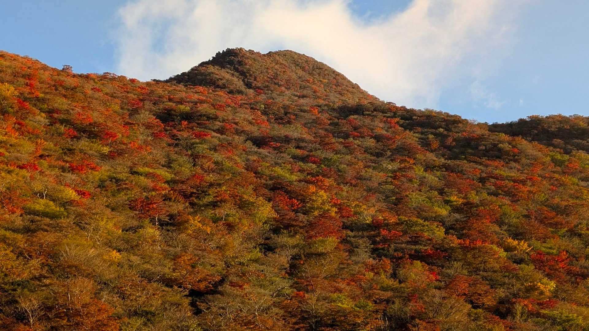 目指す天狗岩