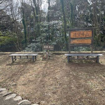 頂上は眺望は望めません。