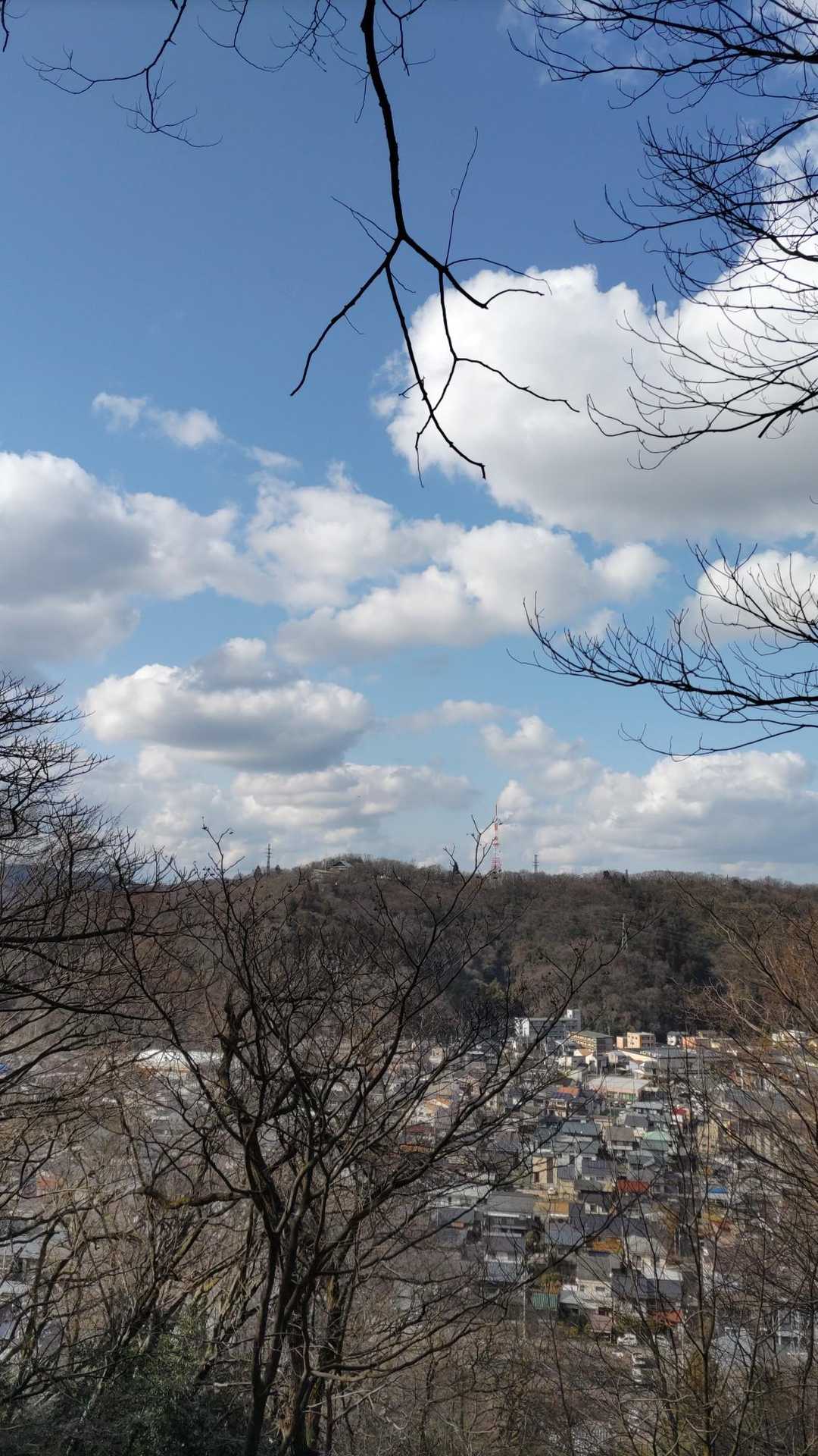 さっきまでいた足羽山もすっかり⛅いい天気👍