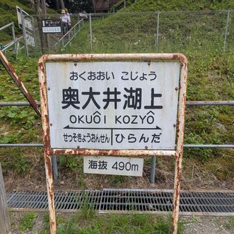 奥大井湖上駅
秘境駅ですね～