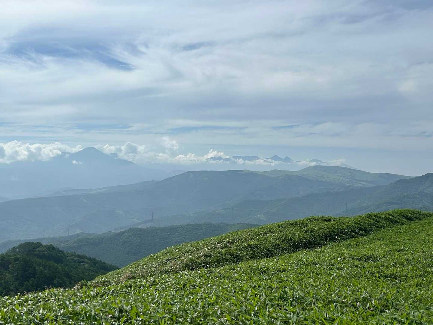 蓼科山と八ヶ岳、もう☁️がかかってきました