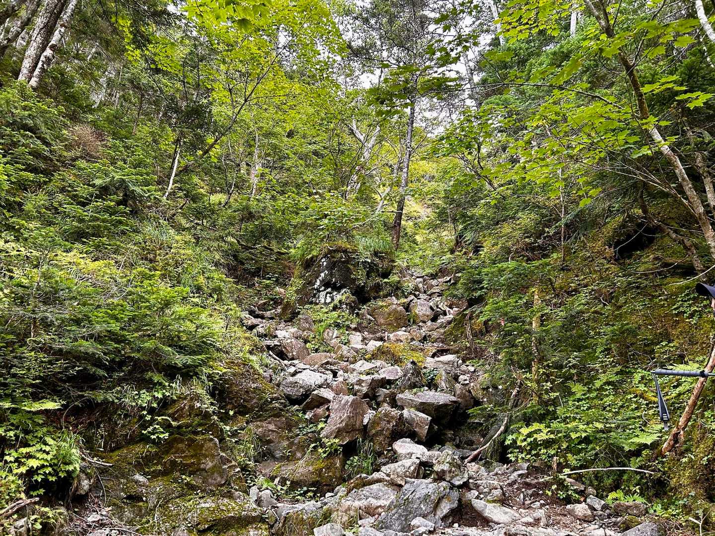 岩場の急登の始まり