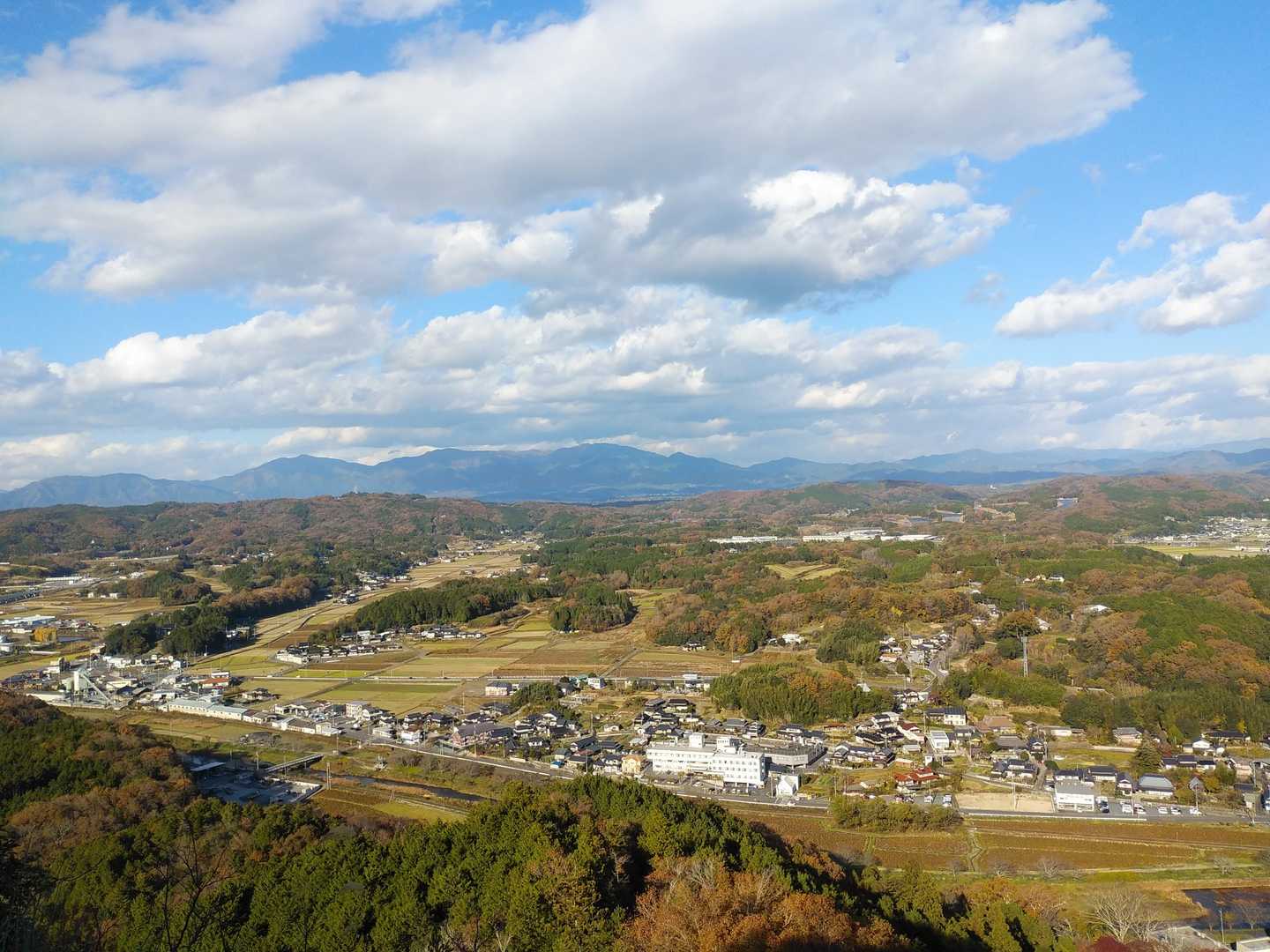 那岐山もくっきり！