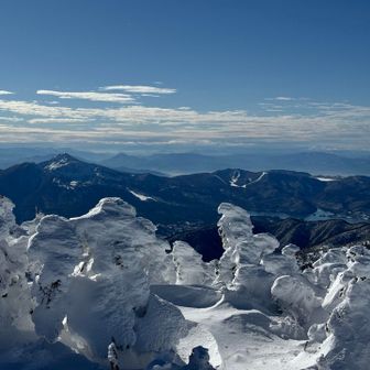 磐梯山と裏磐梯の湖