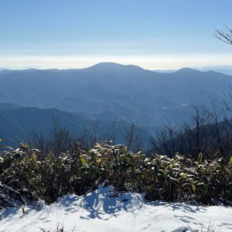 これから向かう羅漢山🏔️が見える