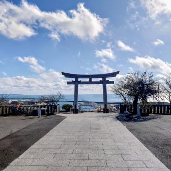 随分と見晴らしの良い神社👍️