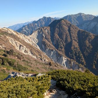 船窪方面へのおっかなそうな細尾根。
玄人向けルートですね🤗