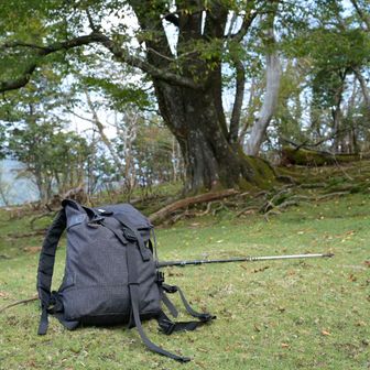 高岳山頂は展望なし。踏み跡薄くハエ多し