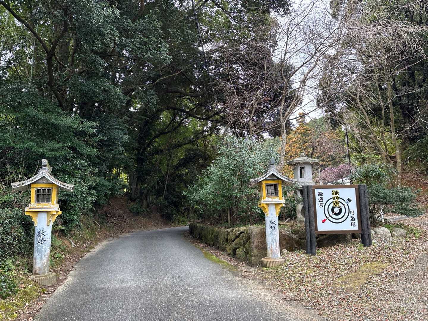 弓道場に梅が見えます🌸