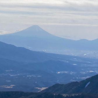 富士山を望む。