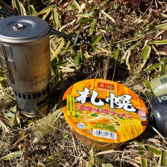 最近のマイブーム、山でアルストで凄麺。