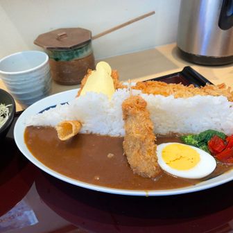 鋸山も制覇
道の駅保田小学校の“かつ菜”で鋸山スペシャルカレー
ご飯多すぎ(330g)
鋸山の標高が330mってことらしい