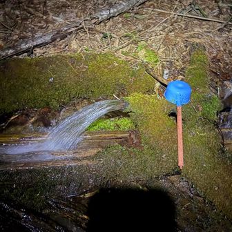 登り返した前山で、
飲み水無くなってたから💦
この水場に感謝です🙏🙇
