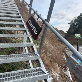 階段を降りて🫡