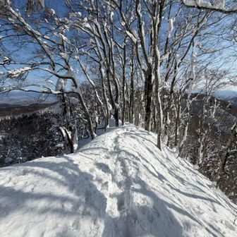 帰りも稜線歩き
