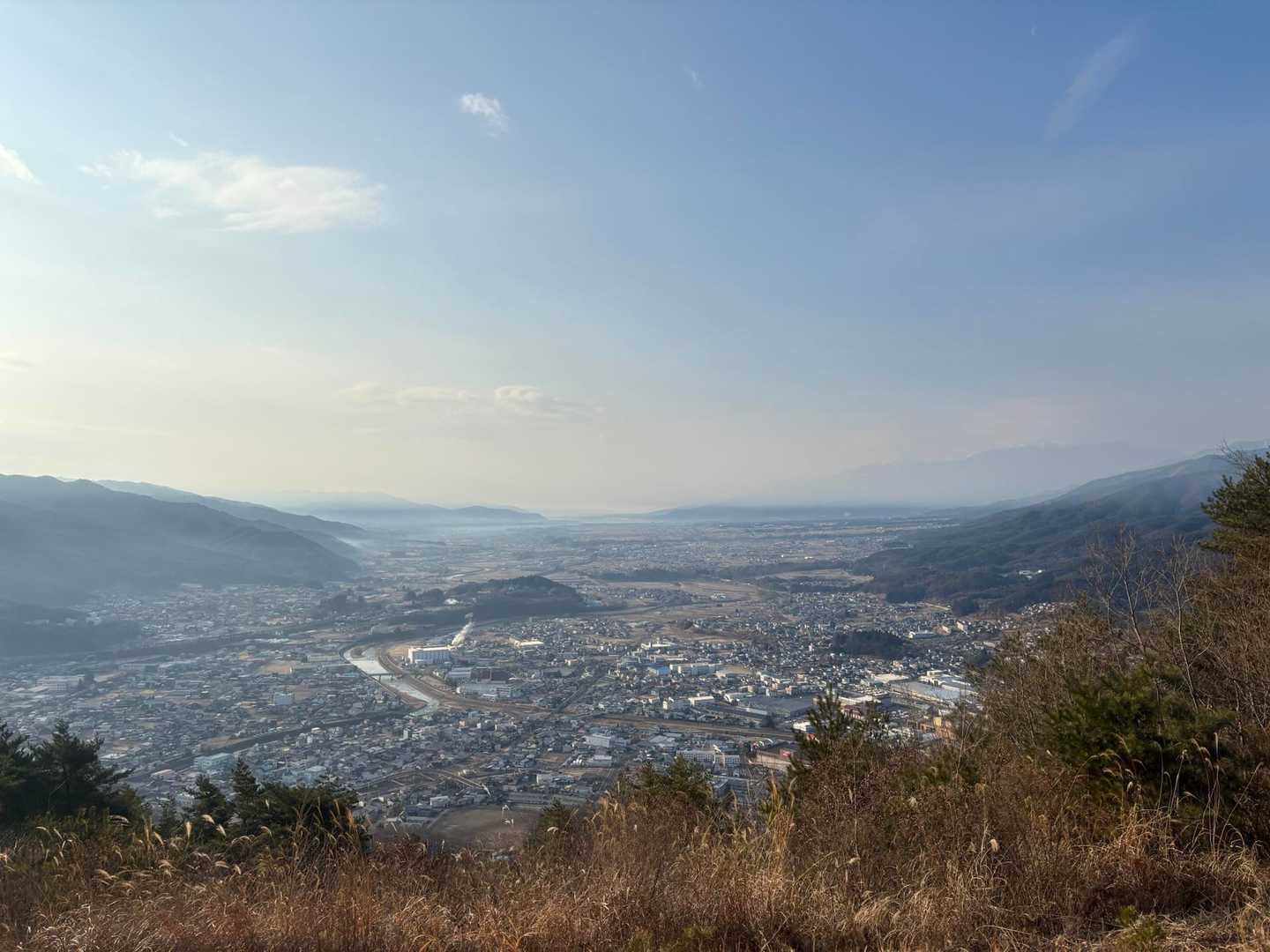 伊那谷を一望。