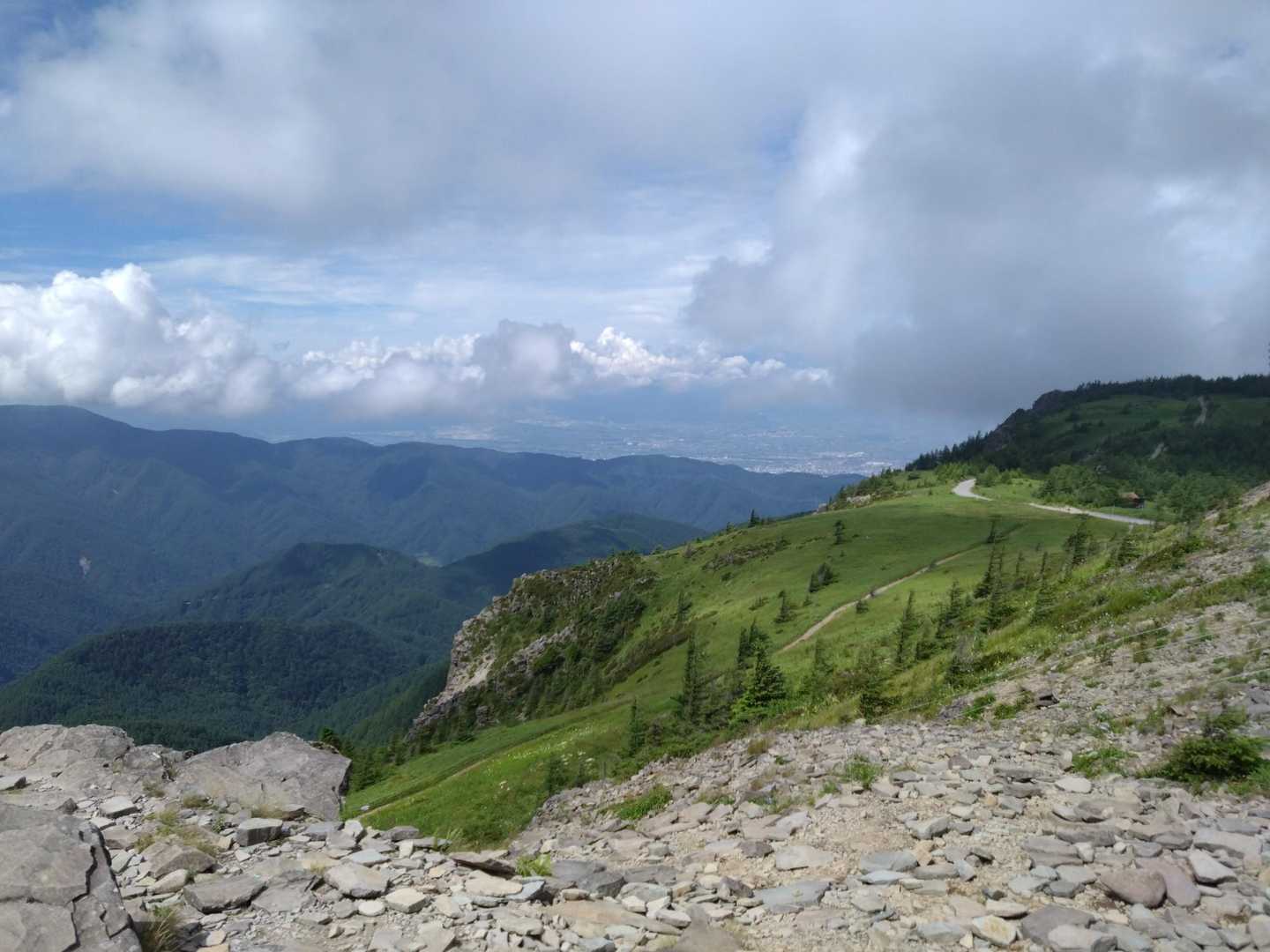 100曲がりコース登山口-美ヶ原-ダテ河原コース登山口 周回コースの写真