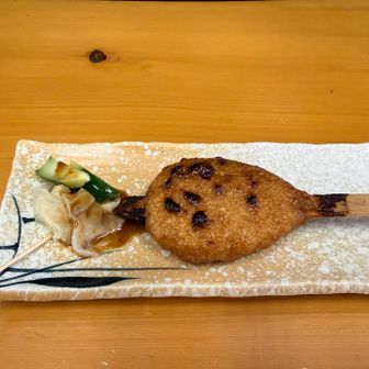 五平餅　味噌味が疲れた身体に沁みる