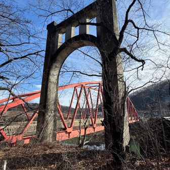 昔の吊橋の跡
吊橋😃