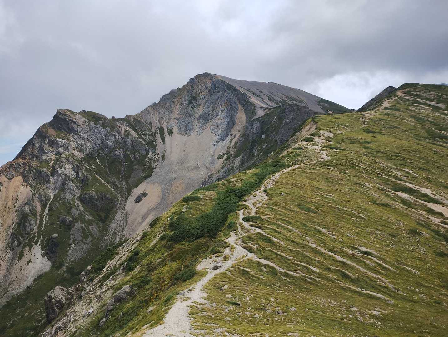 丸山-杓子岳-白馬鑓ヶ岳-猿倉登山口 縦走コースの写真
