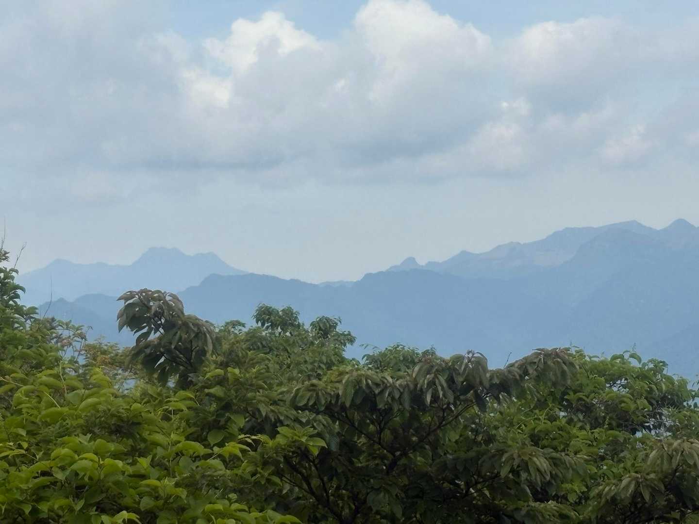 石鎚山から