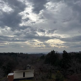 雲が多くて富士山は心の目で🗻