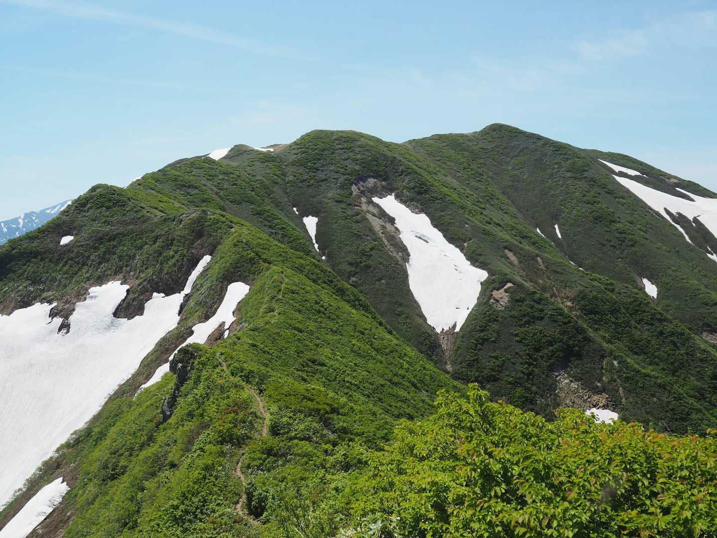 前えぶりさしから山頂方面