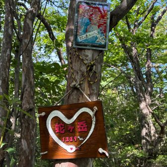 少し奥にはこれまた💓な山名板！