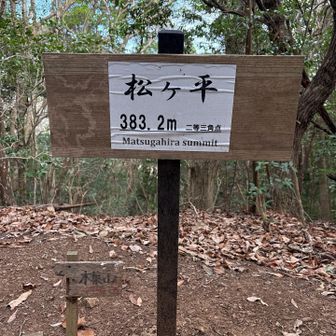 松ヶ平山山頂に到着。