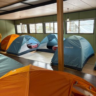テントの個室いいですよ