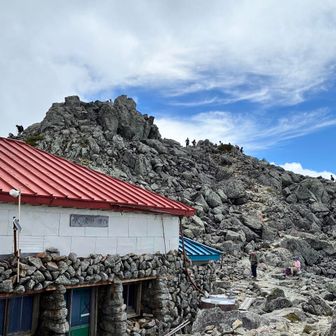 大汝山休憩所到着