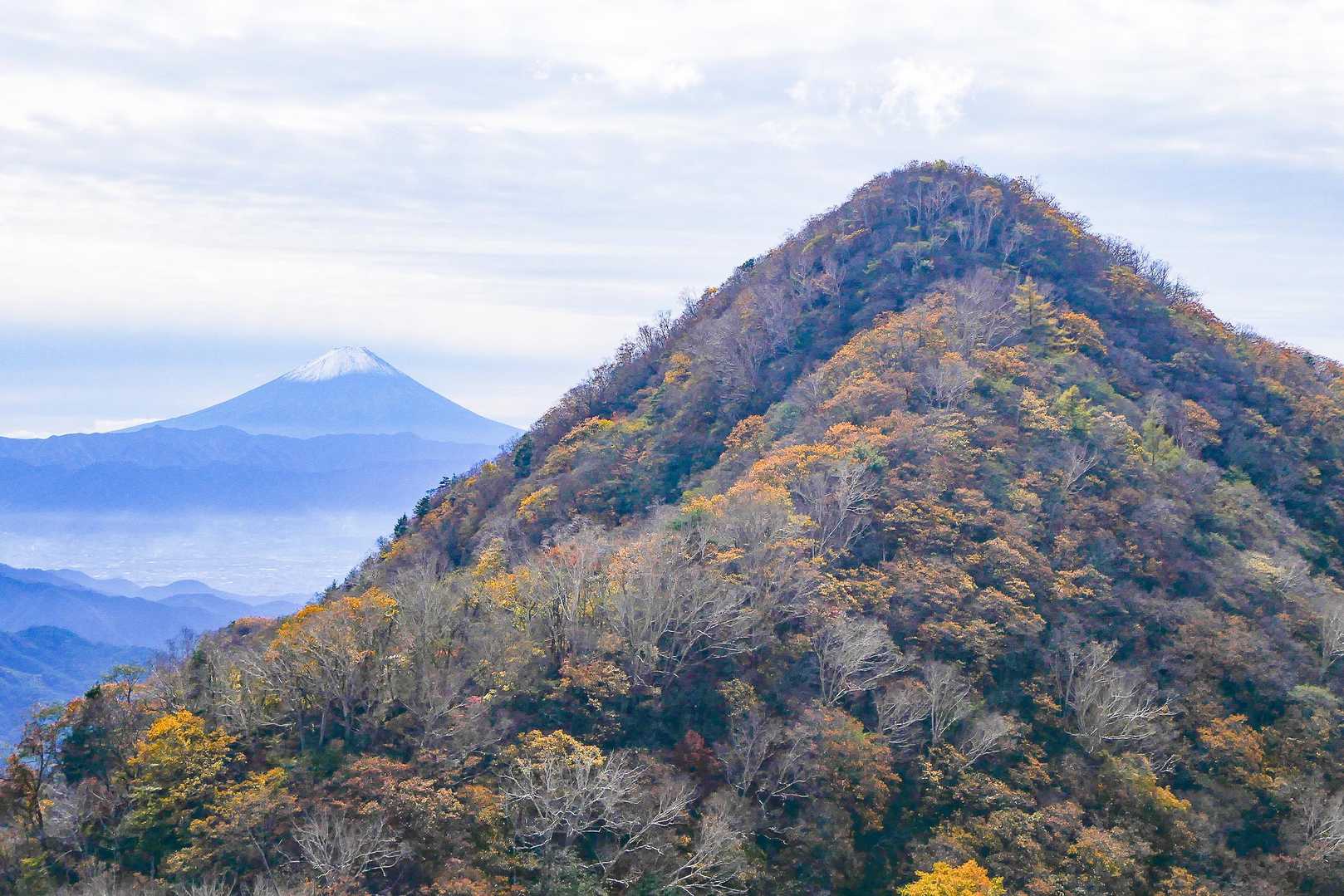 富士山と茅ヶ岳