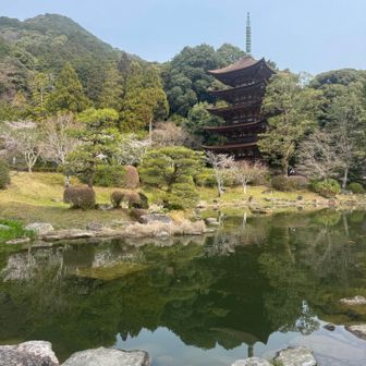 瑠璃光寺に戻りました
おつかれさん