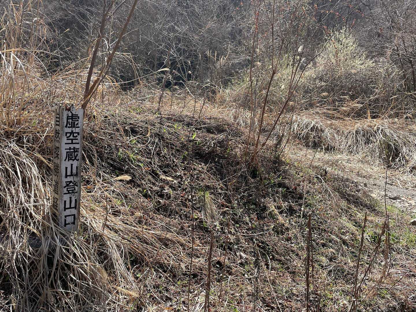 登山口ちゃく。