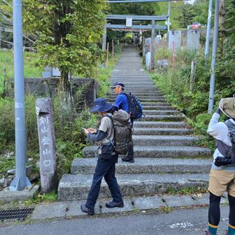 剣神社からスタート