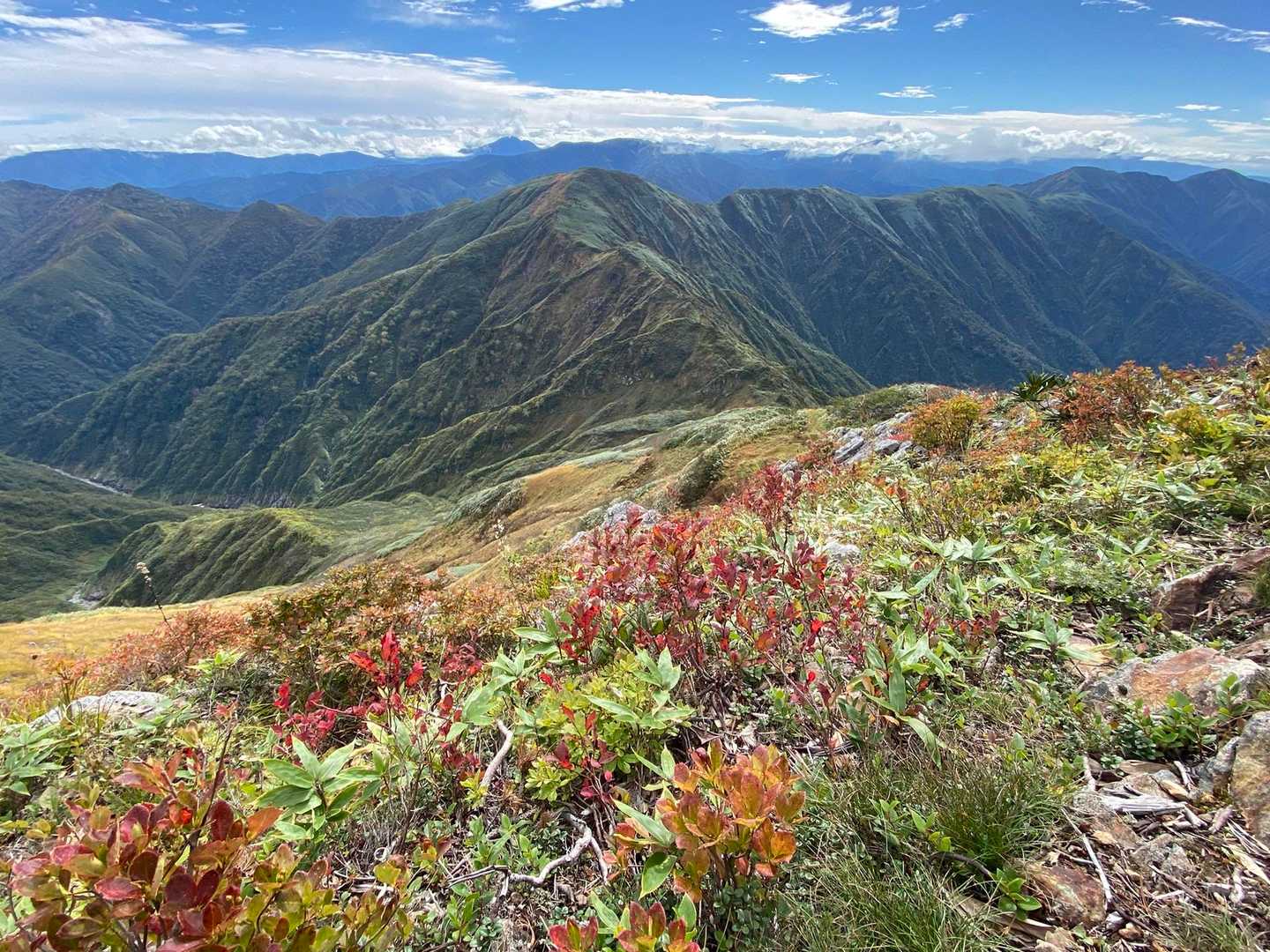 中ノ岳-小兎岳-兎岳-大水上山-丹後山-ジャコ平 周回コースの写真