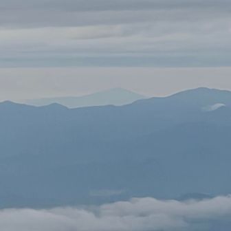 鳥海山が見えた