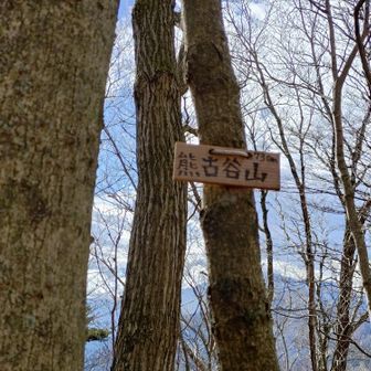 熊古谷山

山頂標識ちっちゃ…