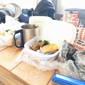 休憩室をお借りして
ゆっくりランチタイム