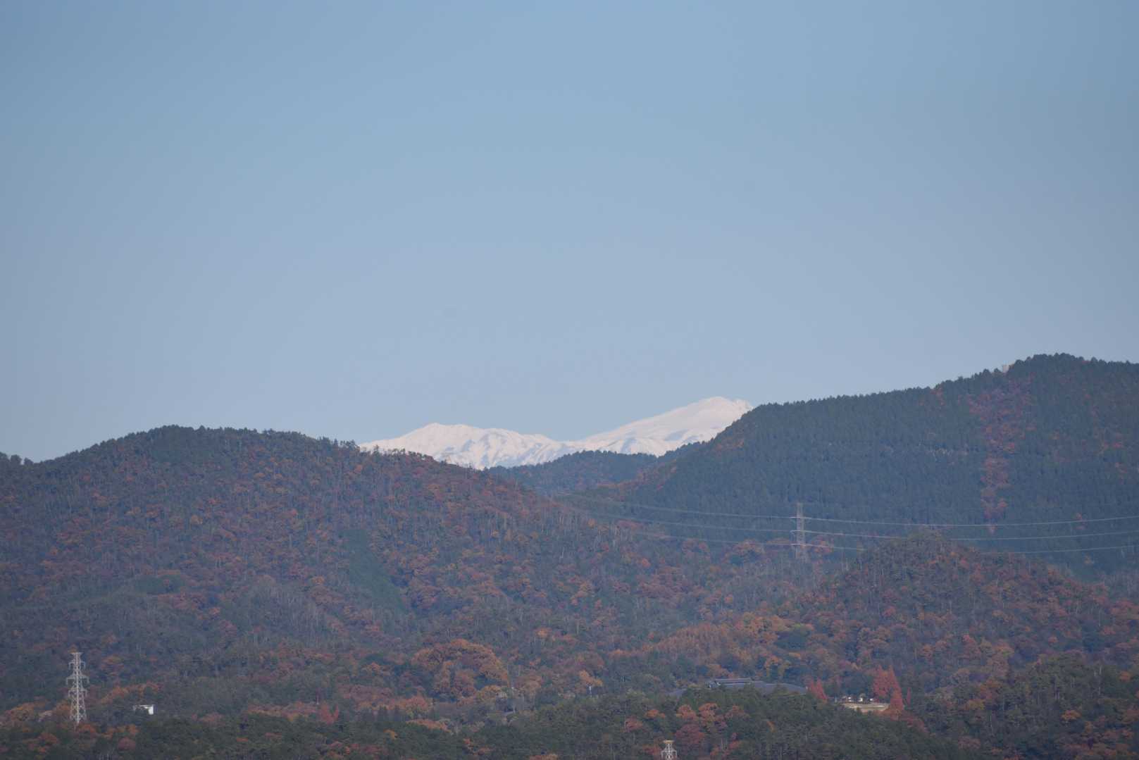 白山も見えてきた❗️
白山はやっぱり白くなければ…