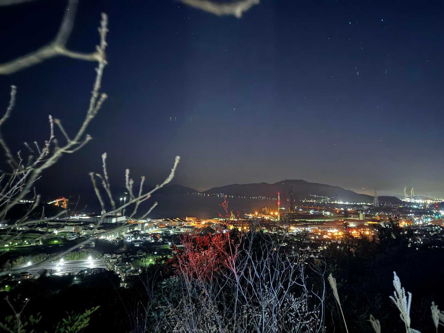 毎年ここで夜景を眺める👀
下松市の夜景
工場の明かりがきれい✨