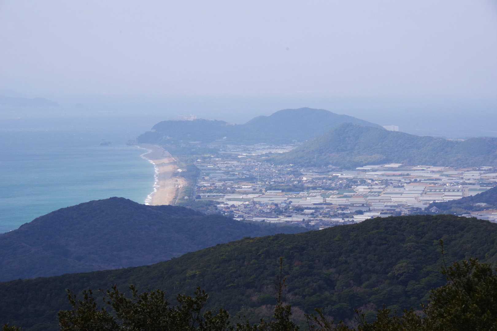 展望台から伊良湖岬