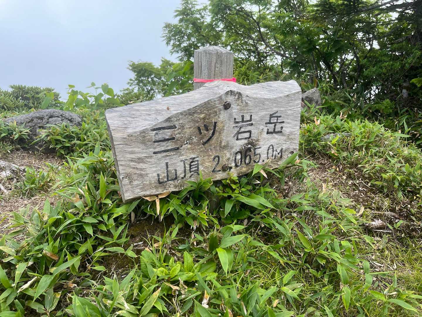 三岩岳-窓明山-巽沢山 縦走コースの写真