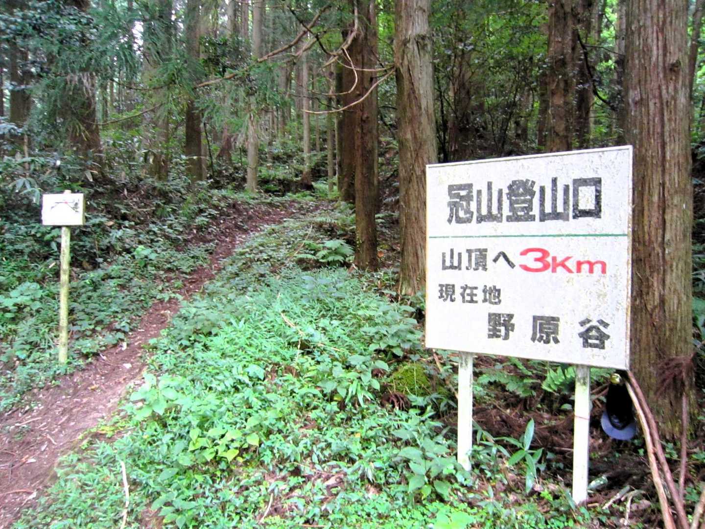 ７時５１分、登山開始。　山頂までたった３ｋｍだが７００ｍ近い標高差がある。　夏場は滝汗間違いなしの急登。🥵